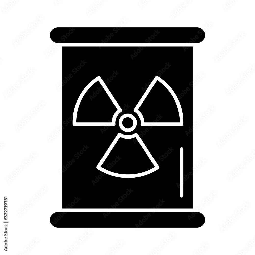 nuclear barrel metalic isolated icon nuclear barrel metalic isolated icon