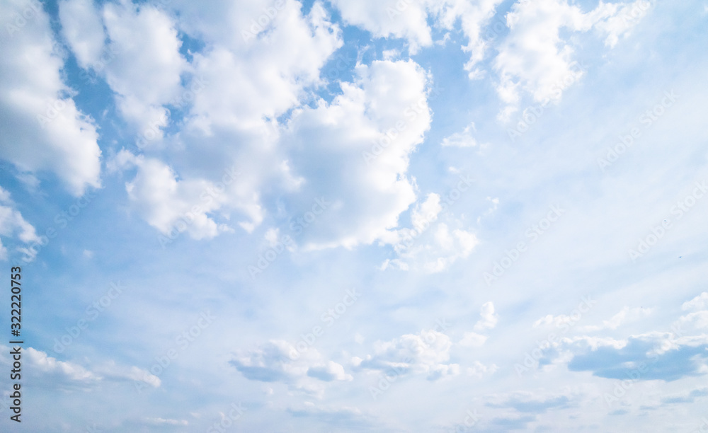 Naklejka premium clear blue sky background,clouds with background.