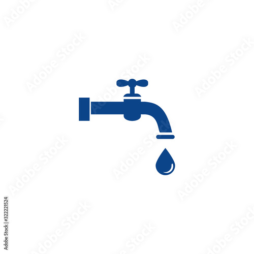 water faucet icon design vector logo template EPS 10