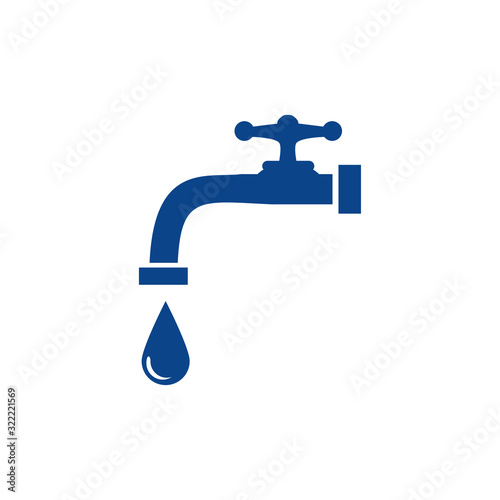 water faucet icon design vector logo template EPS 10