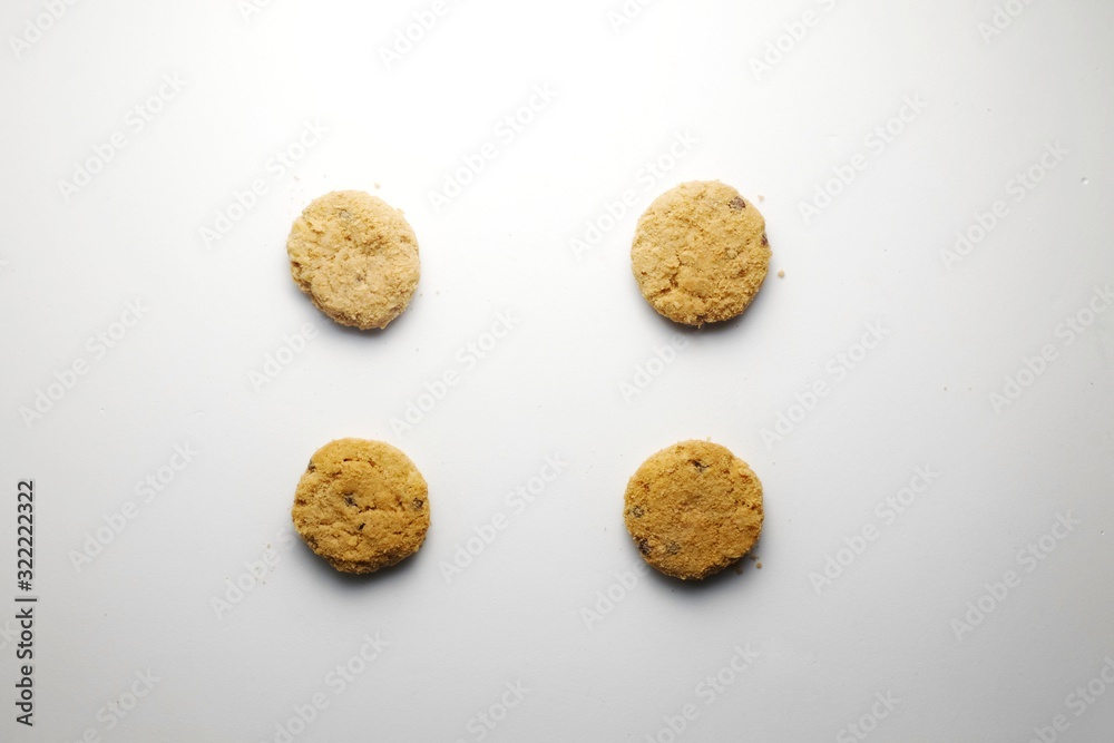 Cookies isolated on white background Cookies isolated on white background
