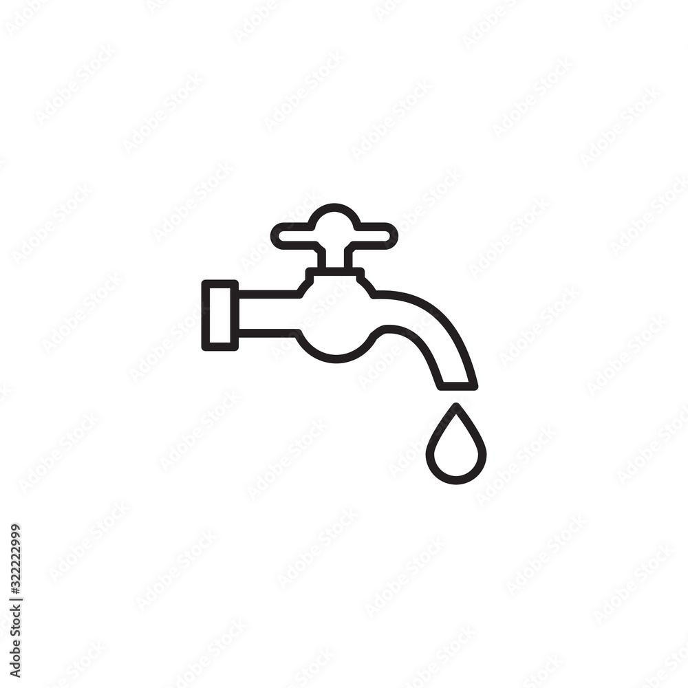 water faucet icon design vector logo template EPS 10 water faucet icon design vector logo template EPS 10
