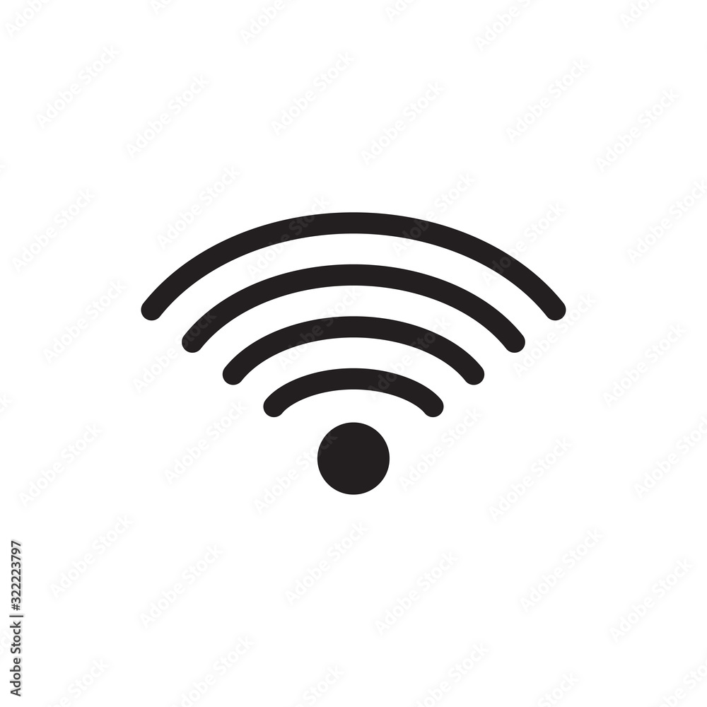 wi-fi signal icon design vector logo template EPS 10 wi-fi signal icon design vector logo template EPS 10