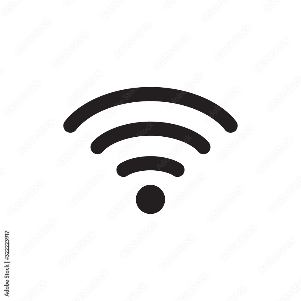 wi-fi signal icon design vector logo template EPS 10 wi-fi signal icon design vector logo template EPS 10