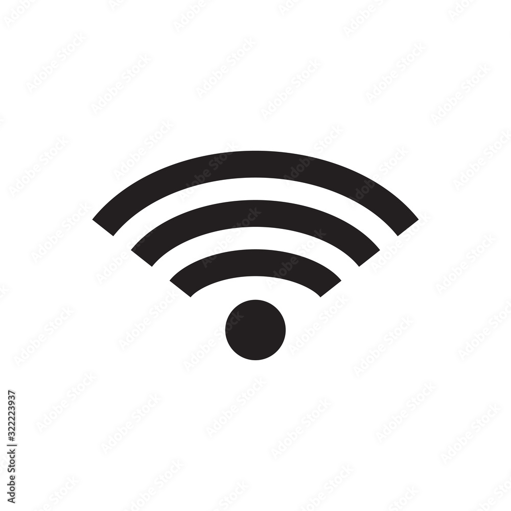 wi-fi signal icon design vector logo template EPS 10 wi-fi signal icon design vector logo template EPS 10
