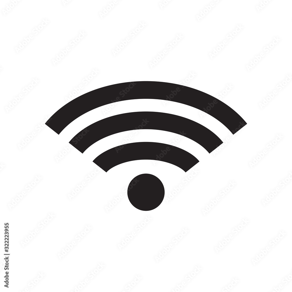 wi-fi signal icon design vector logo template EPS 10 wi-fi signal icon design vector logo template EPS 10