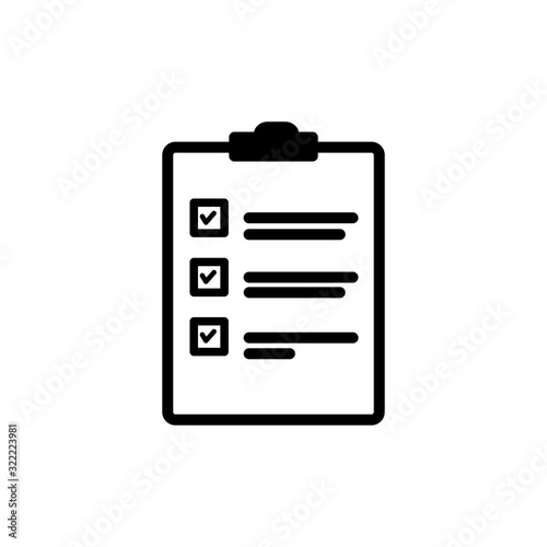 Checklist icon. Design template vector © sobahus surur