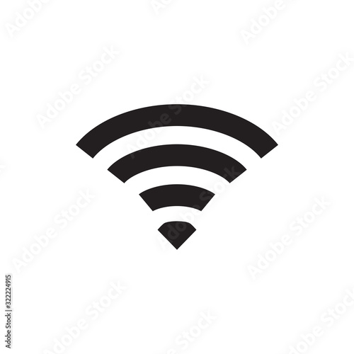 wi-fi signal icon design vector logo template EPS 10