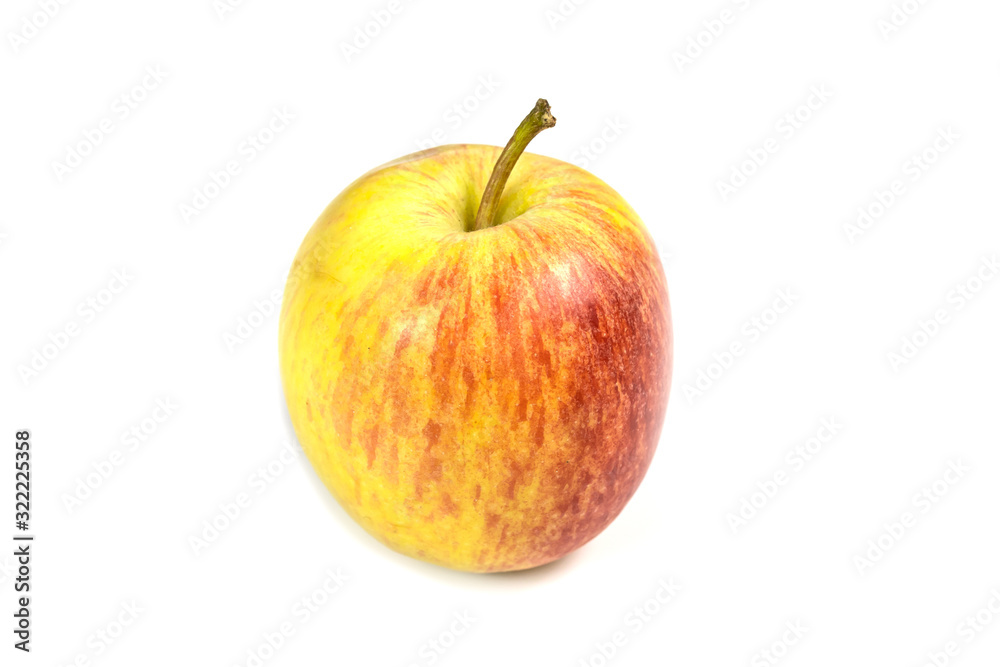 pomme sur un fond blanc