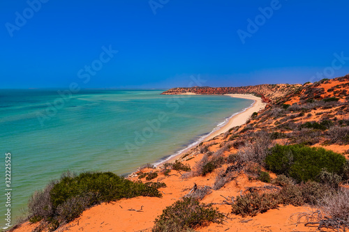 Stunning mixed colors on Cape Peron in Francois Peron National Park, Shark Bay, Western Australia, Australia photo