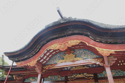 Winter Scenery of Tenmangu Shrine in Dazaifu, Japan photo