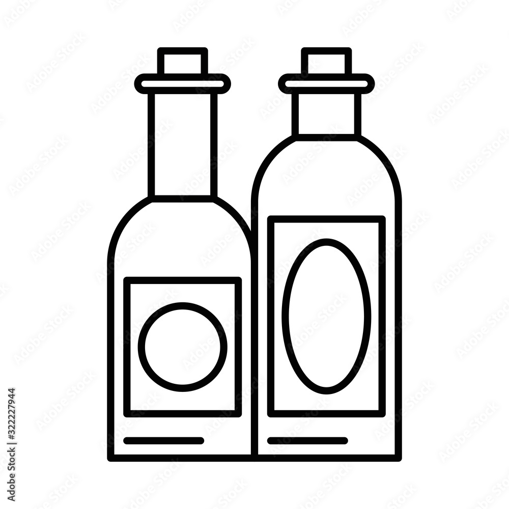 wine bottles drink isolated icon wine bottles drink isolated icon