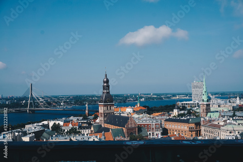 Panorama of Riga Latvia