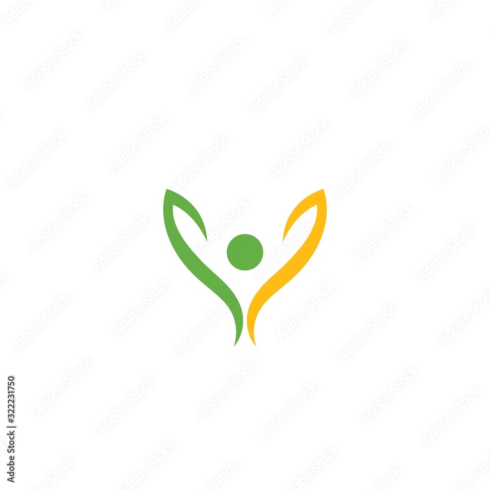 Healthy Life people Logo