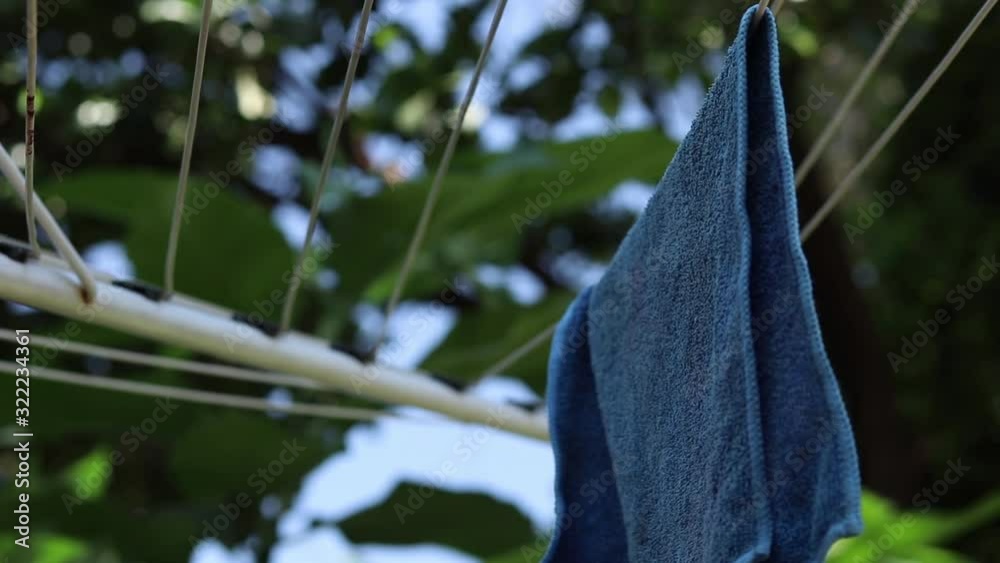 cloth on the laundry line
