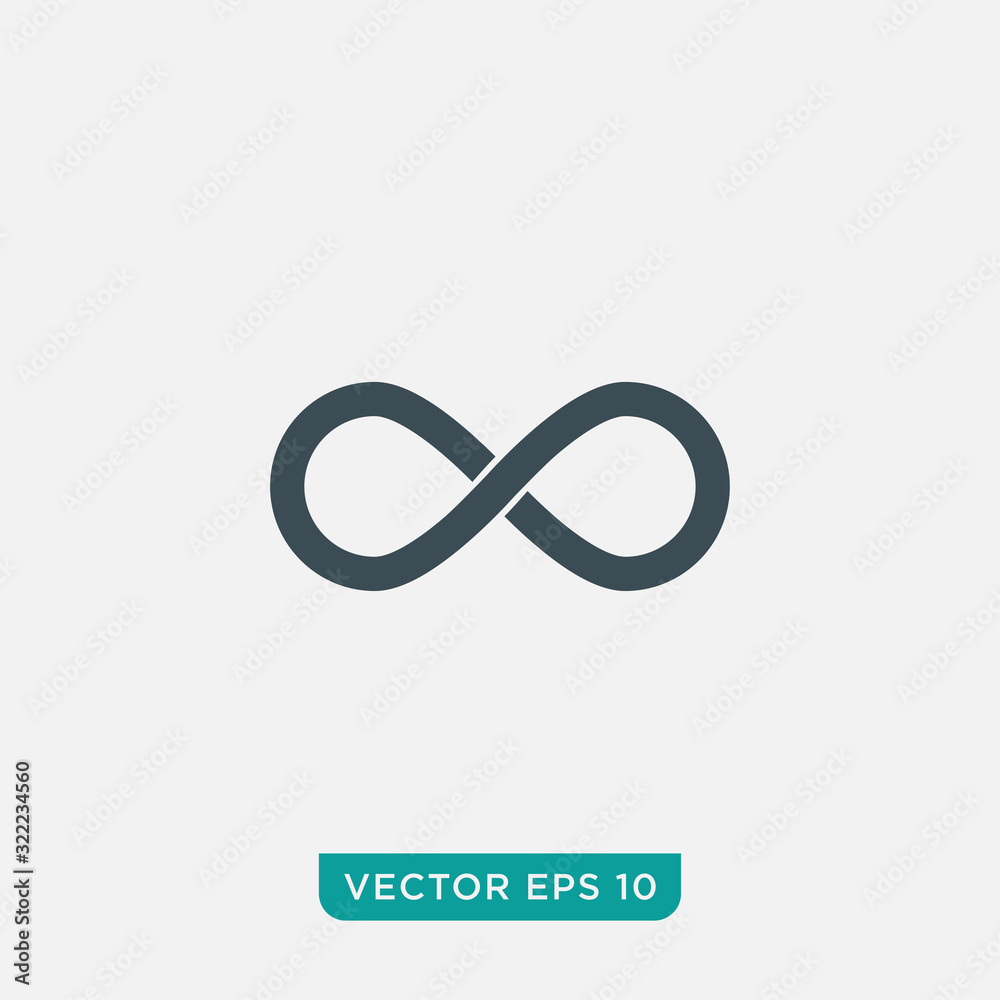 Infinity Loop Icon Design, Vector EPS10 Infinity Loop Icon Design, Vector EPS10