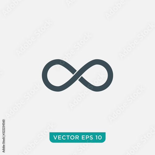 Infinity Loop Icon Design, Vector EPS10