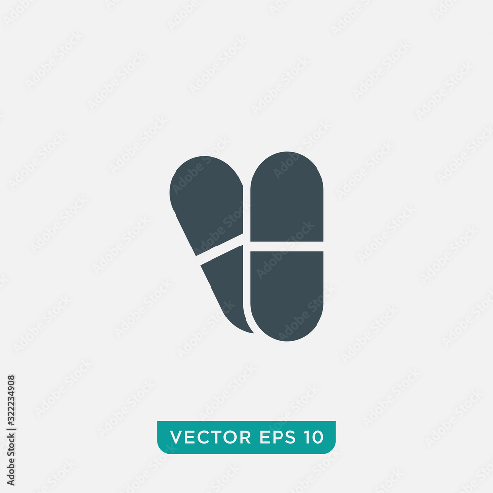Capsule Icon Design, Vector EPS10 Capsule Icon Design, Vector EPS10