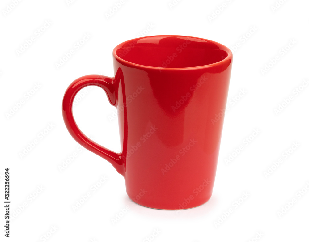 Red Cup isolated on white background with clipping path. Red Cup isolated on white background with clipping path.