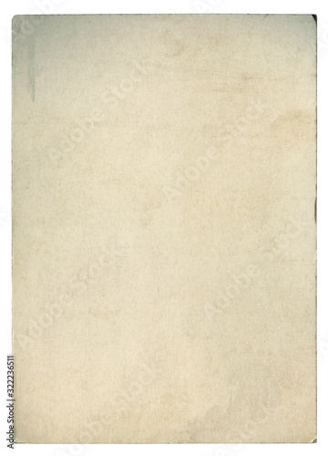 Vintage paper background isolated - (clipping path included) 