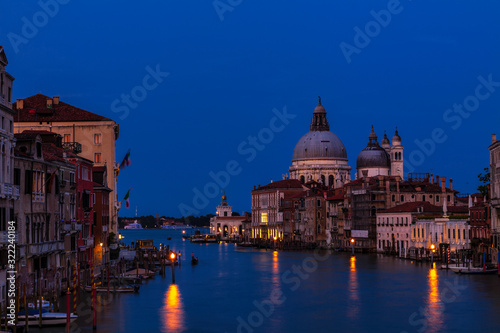 Looking down the Grand Canal in Venice at twilight © Andrew S.