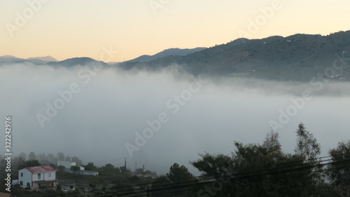 Fog in river valley in Andalusia, Spain © johnnywalker61