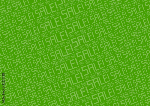 背景素材：横 SALE セール 緑 