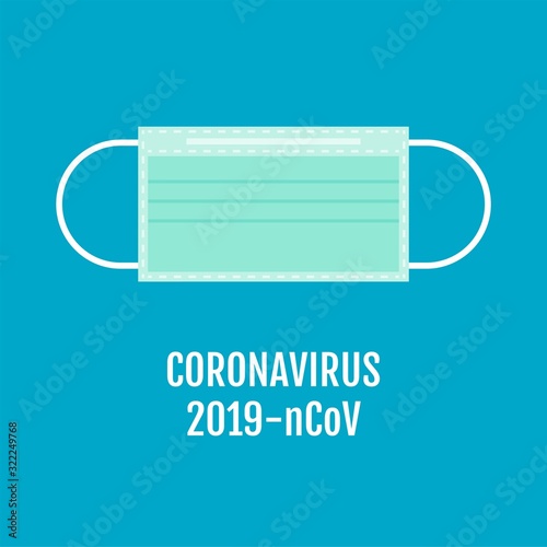 Surgical mask, Wuhan Virus or Coronavirus related vector