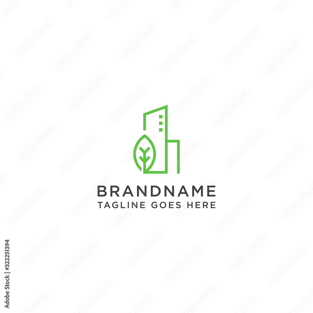 Eco building logo design template vector illustration Eco building logo design template vector illustration