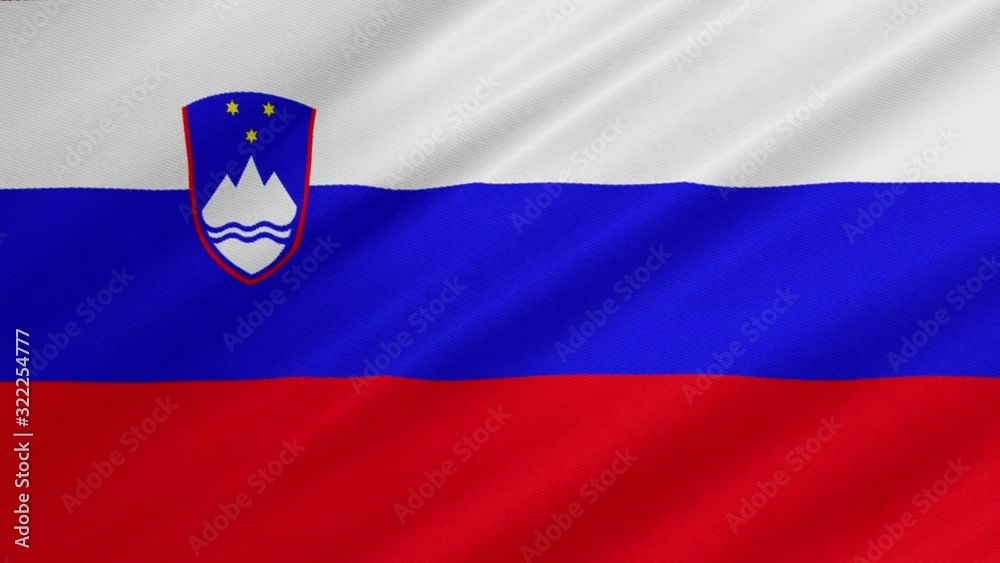 Flag of Slovenia Waving Background Flag of Slovenia Waving Background