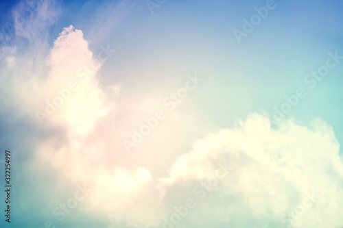 Blue sky with clouds. Abstract nature sky background. Aerial view. Sky texture. Abstract nature background