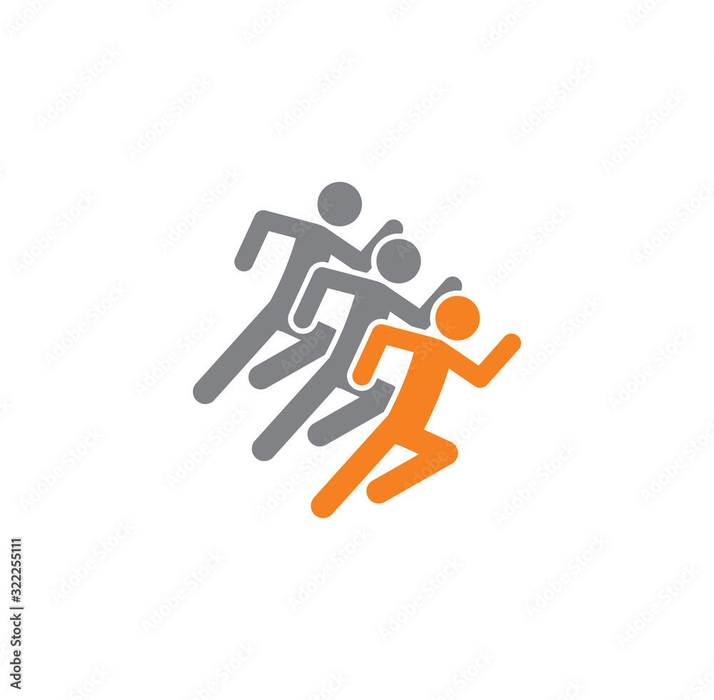 Running related icon on background for graphic and web design. Creative illustration concept symbol for web or mobile app Running related icon on background for graphic and web design. Creative illustration concept symbol for web or mobile app