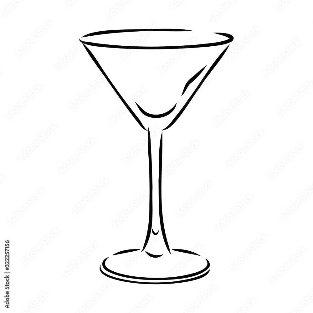 glass of martini glass of martini