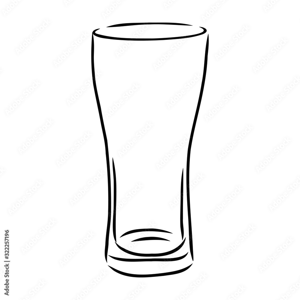 empty glass of water isolated on white background empty glass of water isolated on white background