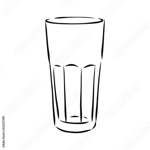 empty glass of water