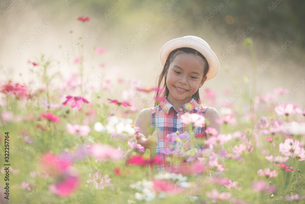 traveler or tourism. happy little asian girl child in cosmos flower fields with big smile and laughing healthy happy funny smiling face young adorable lovely female kid. happy lifestyle concept. traveler or tourism. happy little asian girl child in cosmos flower fields with big smile and laughing healthy happy funny smiling face young adorable lovely female kid. happy lifestyle concept.