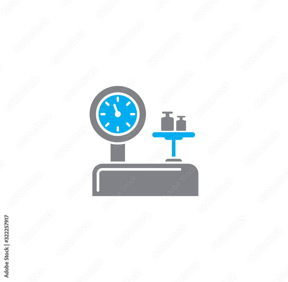 Scales related icon on background for graphic and web design. Creative illustration concept symbol for web or mobile app