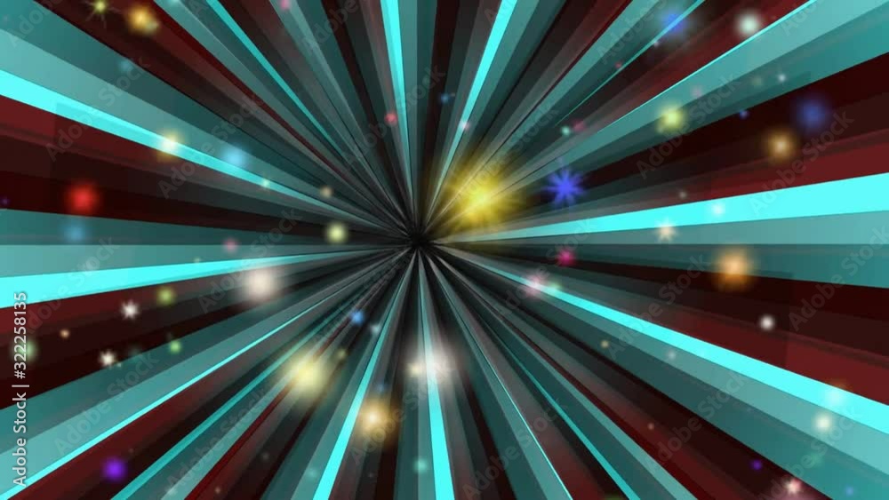 beautiful animation with rotating red and blue rays beautiful animation with rotating red and blue rays