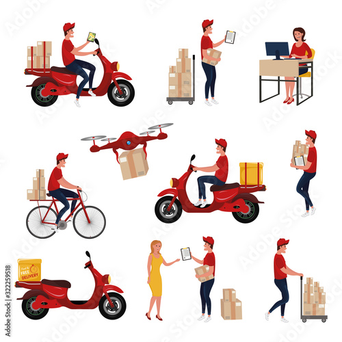 Set of delivery 