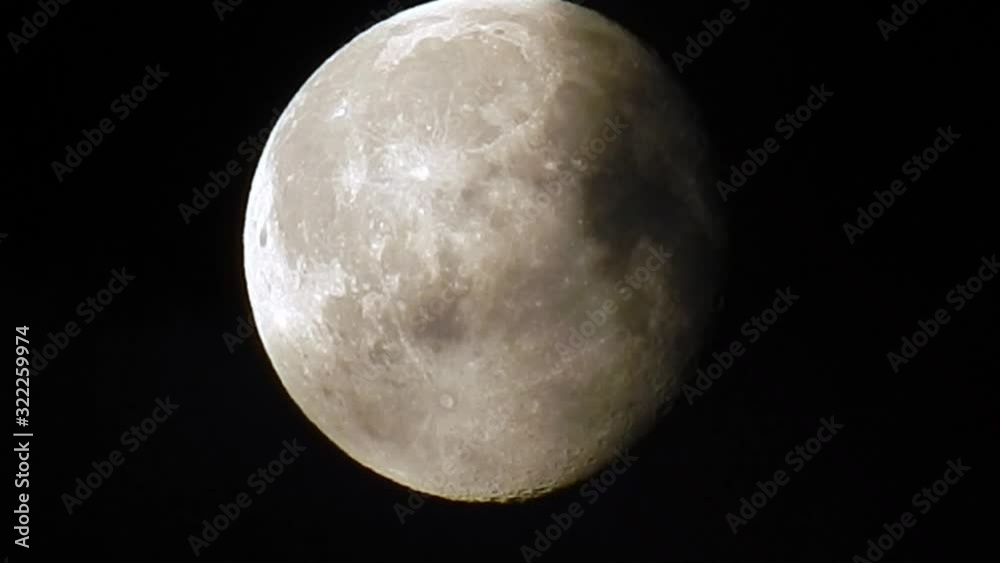 Glowing full moon dramatic night moody sky clouds passing detailed moon crater surface. Clip eleven. Glowing full moon dramatic night moody sky clouds passing detailed moon crater surface. Clip eleven.