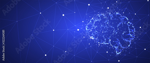Conceptual technology illustration of artificial intelligence