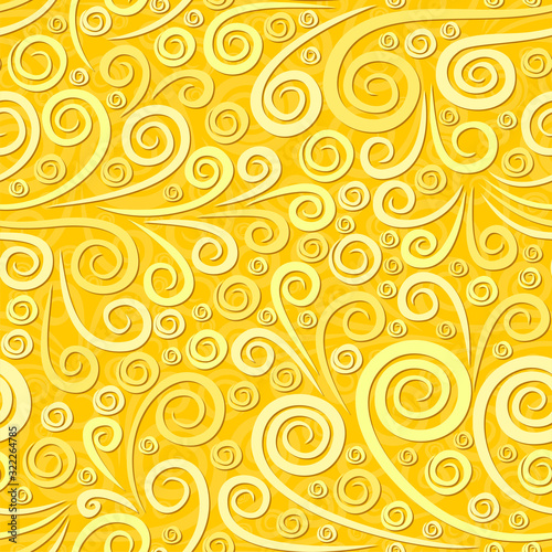 Seamless yellow background with pattern.