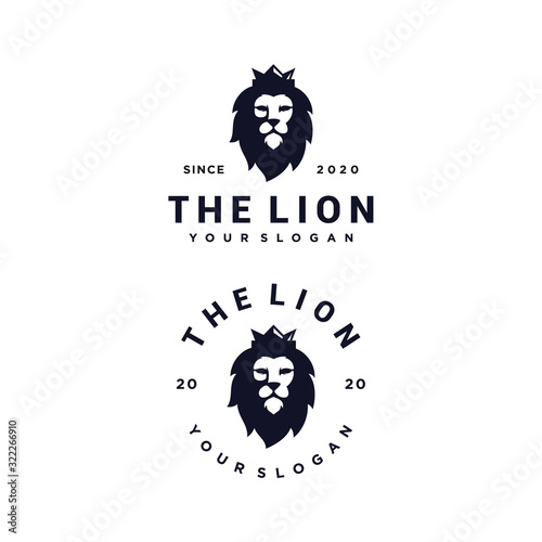 lion king vector logo design