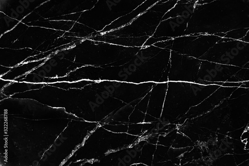 Dark black and white marble texture with vein seamless patterns abstract background