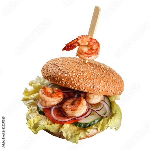 Shrimp burger