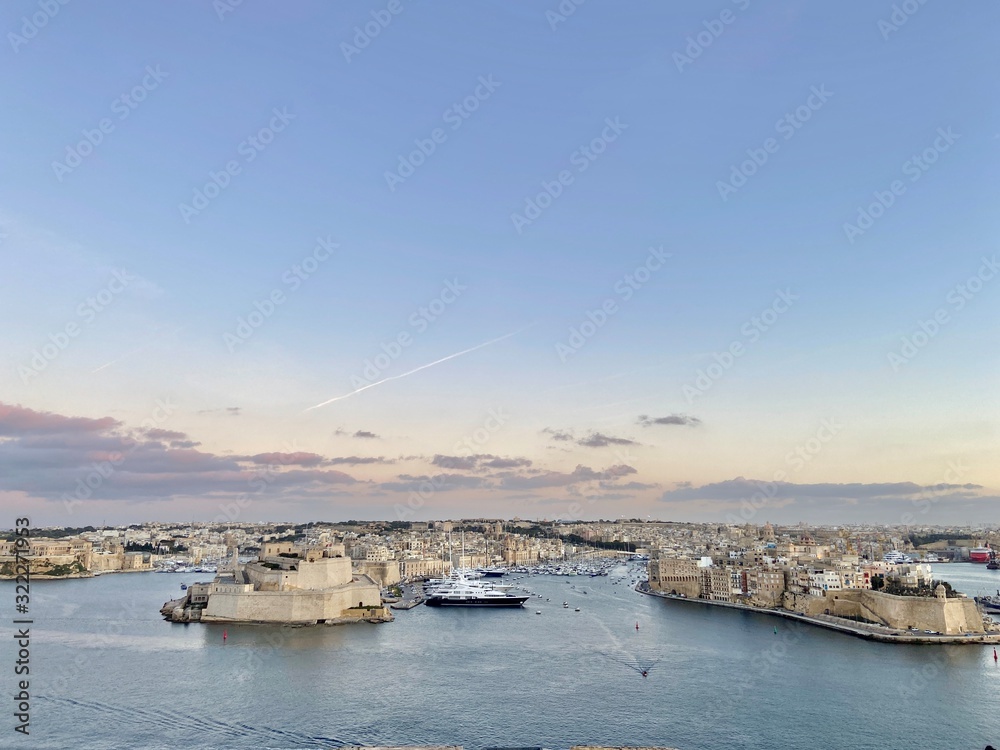 Fototapeta premium Valetta city Malta Capital landscape architecture travel pictures