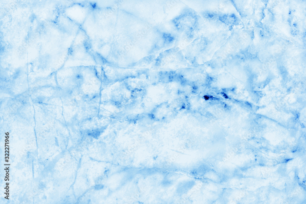 Blue pastel marble texture background with high resolution, counter top view of natural tiles stone in seamless glitter pattern and luxurious.