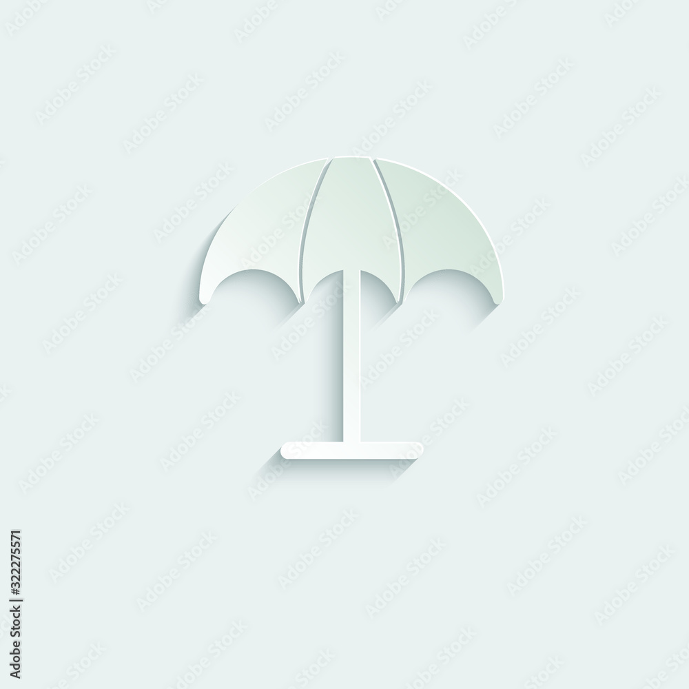 paper umbrella icon, sun lounger icon paper umbrella icon, sun lounger icon