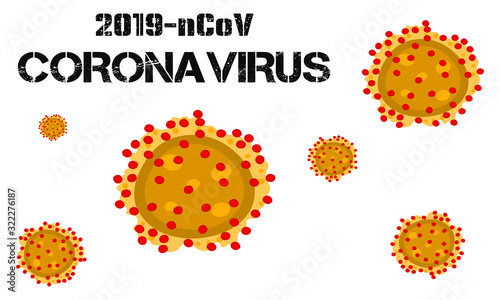 Coronavirus outbreak and coronaviruses influenza background. Coronavirus 2019-nCoV. Pandemic medical health risk, immunology, virology, epidemiology concept.