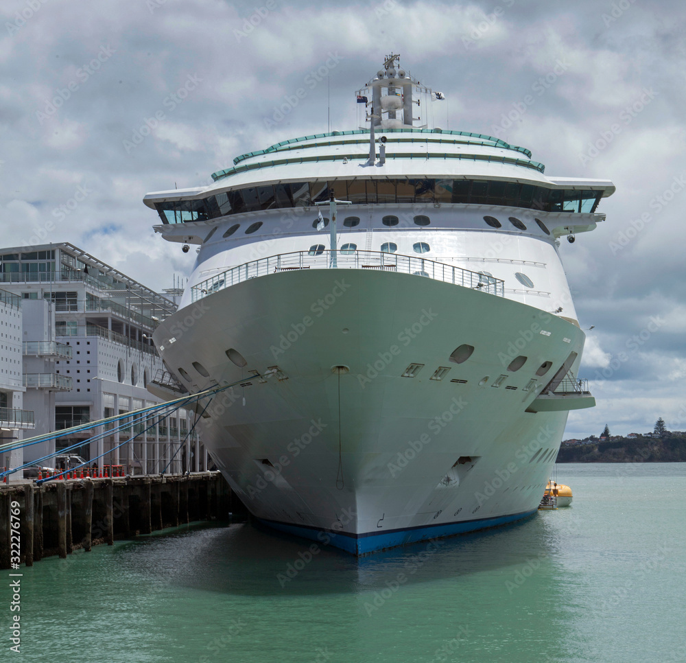 Auckland New Zealand. Cruiseship